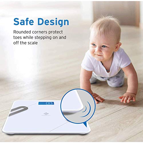 Etekcity Scale for Body Weight, Smart 11.8x11.8 Inch (Pack of 1), White
