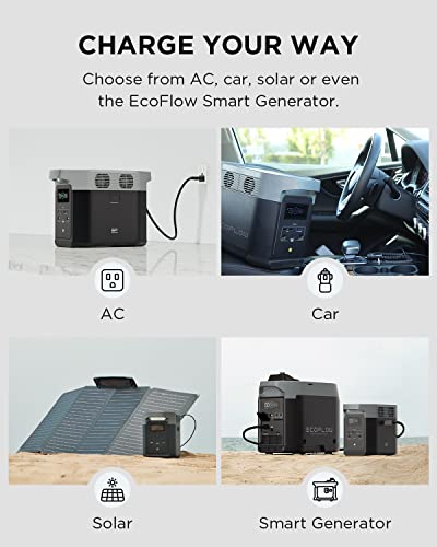 EF ECOFLOW DELTA 2 Portable Power Station, 1024Wh LiFePO4 Battery, Fast...