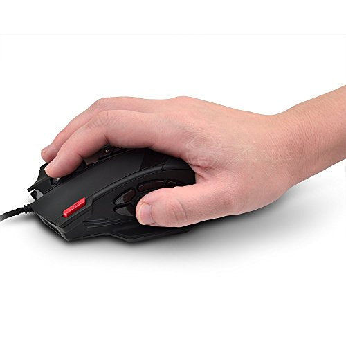 12 Programmable Buttons C12 Gaming Mouse, AFUNTA Laser Double-Speed C12-Mouse
