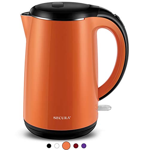 Secura SWK-1701DB The Original Stainless Steel Double Wall 1.8Qt, Orange
