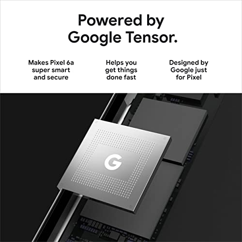 Google Pixel 6a - 5G Android Phone - Unlocked Smartphone with 12 Charcoal