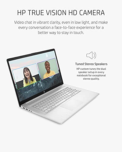 HP 17 Laptop, 11th Gen Intel Core i5-1135G7, 8 GB 17.3-inch, Natural Silver