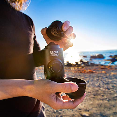 Wacaco Minipresso GR, Portable Espresso Machine, Compatible MPGR100, Black