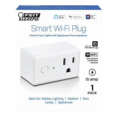 Feit Electric WiFi Work with Alexa and Google Home, App, Indoor, White