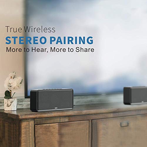 DOSS SoundBox XL 32W Bluetooth Home Speakers, 20W Louder Volume, DSP Black