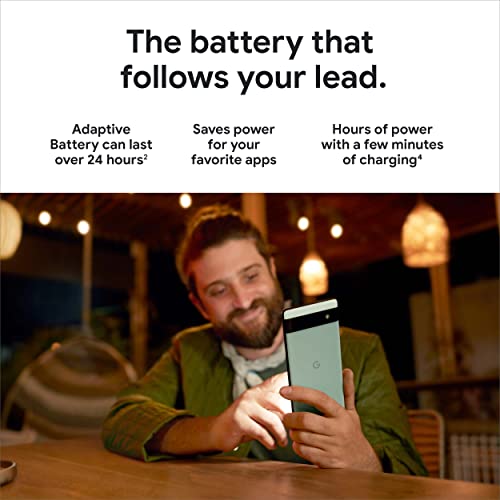 Google Pixel 6a - 5G Android Phone - Unlocked Smartphone with 12 Charcoal