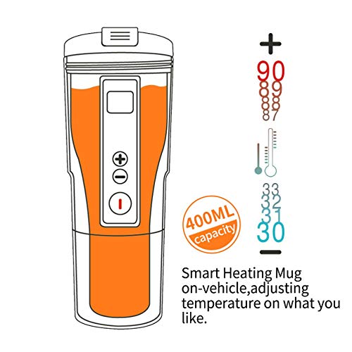 Smart Temperature Control Travel Coffee Mug 1 Count (Pack of 1), #Black,13oz