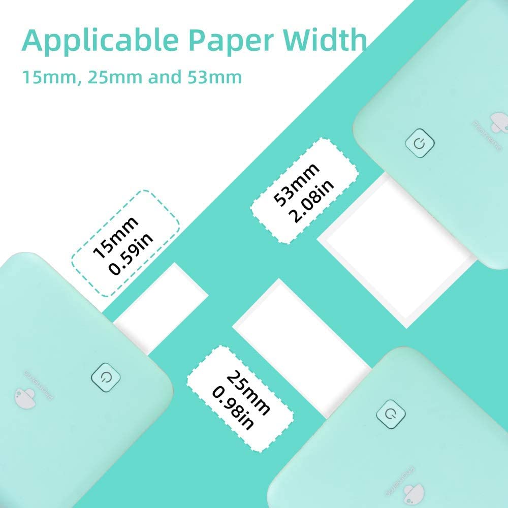 Phomemo M02 Pro 300dpi High Resolution Wireless Bluetooth Thermal Turquoise