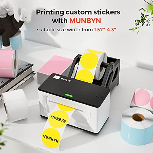 MUNBYN Shipping Label Printer, 4x6 Printer for Packages, White