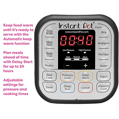 Instant Pot Duo 7-in-1 Electric Pressure Cooker, Slow Rice 6-QT