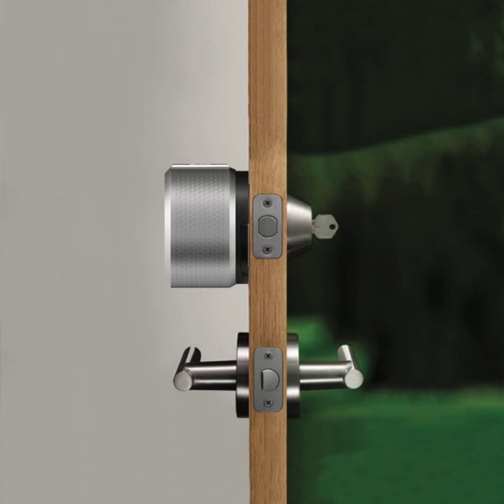 August Smart Lock Pro + Connect Hub - Wi-Fi for 100, Silver