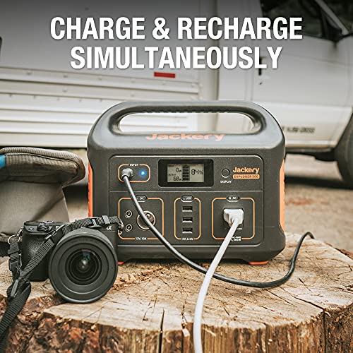 Jackery Portable Power Station Explorer 500, 518Wh Outdoor Solar Black
