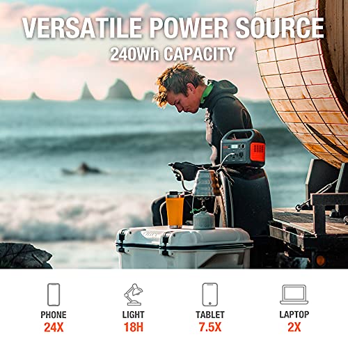 Jackery Portable Power Station Explorer 240, 240Wh 1 Count (Pack of 1), Black