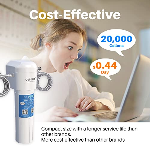 ICEPURE Under Sink Water Filter System, 20000 Gallons NSF/ANSI 42 White