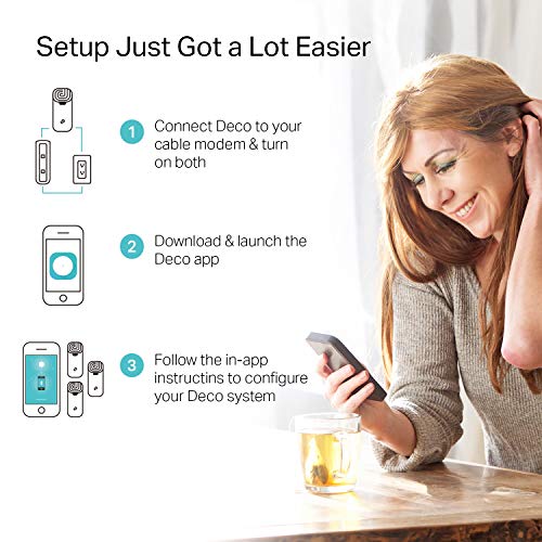 TP-Link Deco Mesh WiFi System (Deco S4) – Up to 5,500 Sq.ft. Coverage, White