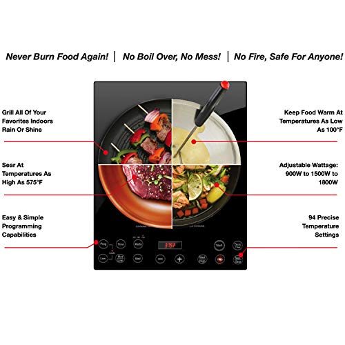 NUWAVE Pro Chef Induction Cooktop, NSF-Certified Pic Chef, Black