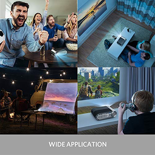 Mini Projector, Vamvo L4200 Portable Video Full HD 1080P 200”...