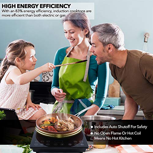 NUWAVE Pro Chef Induction Cooktop, NSF-Certified Pic Chef, Black