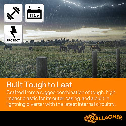 Gallagher M360 Electric Fence Charger | Powers Up to 55 Miles / 250 Acres of...