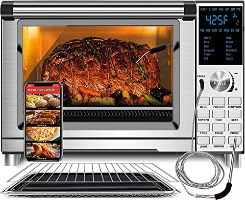 NUWAVE Bravo Air Fryer Oven, 12-in-1, 30QT XL Large Capacity Digital silver