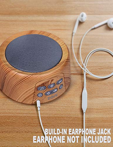 Douni Sleep Sound Machine - White Noise 1 Count (Pack of 1), Wood Grain