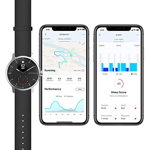 Withings ScanWatch - Hybrid Smartwatch with ECG, Heart Rate 42 mm, Black