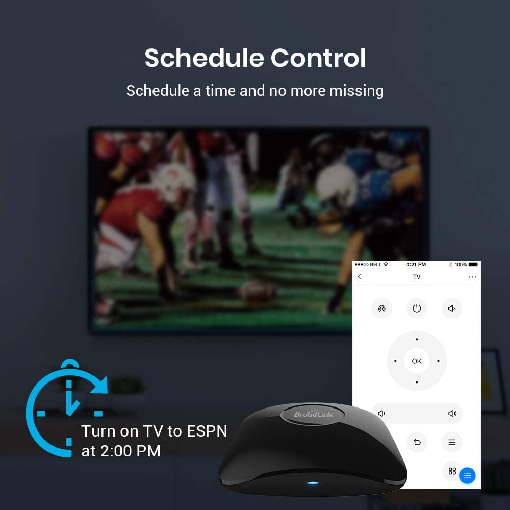 BroadLink IR/RF Smart Home Hub-WiFi Blaster for RM4 pro