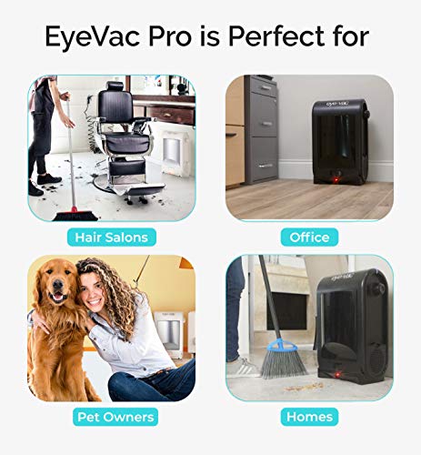 EyeVac PRO Touchless Stationary Vacuum - 1400 Watts 24-Inch, Black