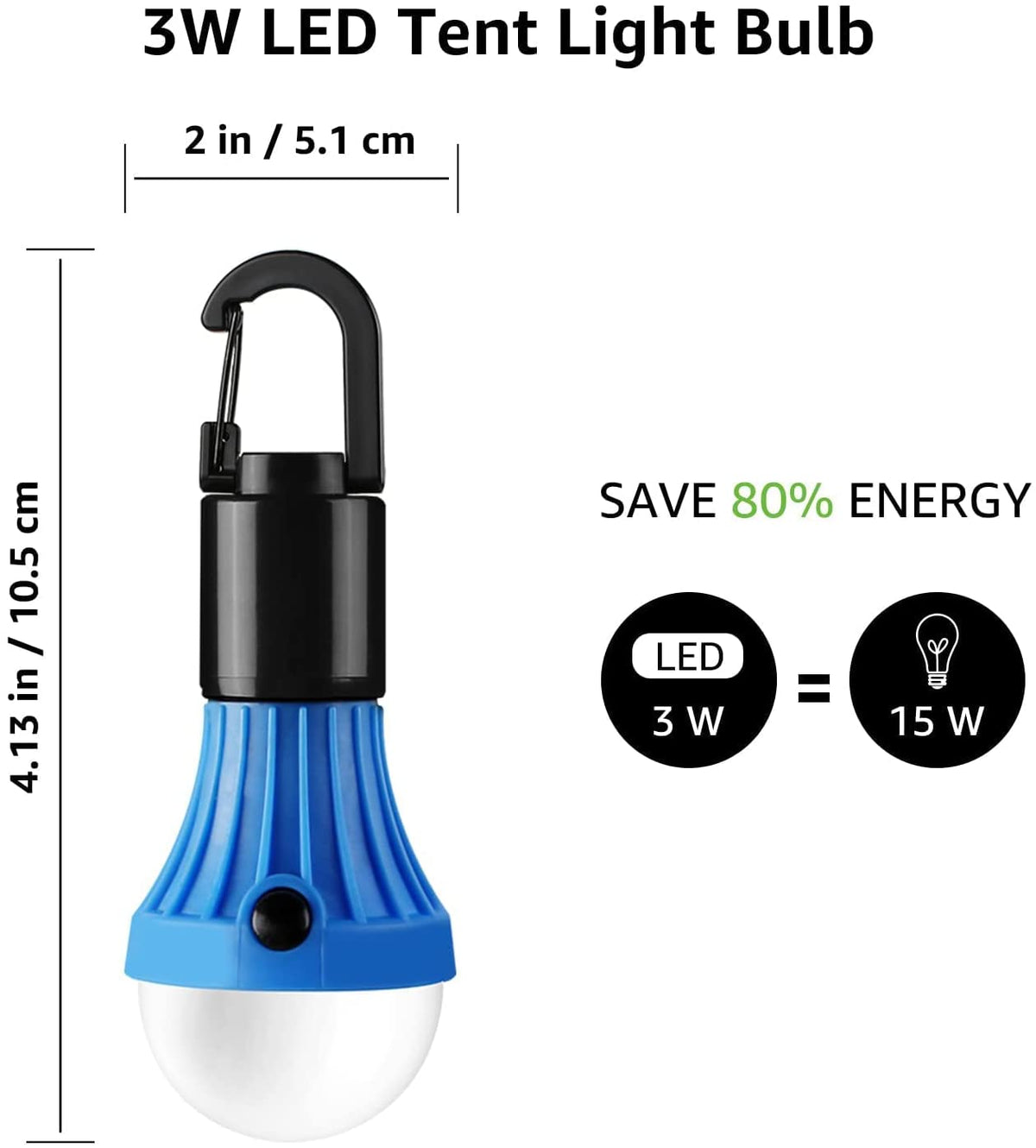 Lepro LED Camping Lantern, Accessories, 3 Lighting Modes, White