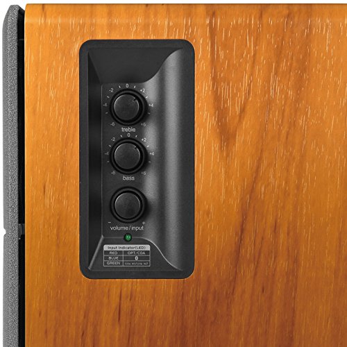 Edifier R1280DB Powered Bluetooth Bookshelf Speakers - Optical Wood Grain