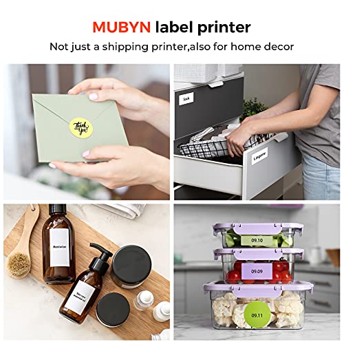 MUNBYN Shipping Label Printer, 4x6 Printer for Packages, White