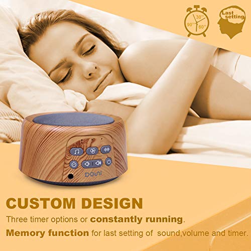 Douni Sleep Sound Machine - White Noise 1 Count (Pack of 1), Wood Grain