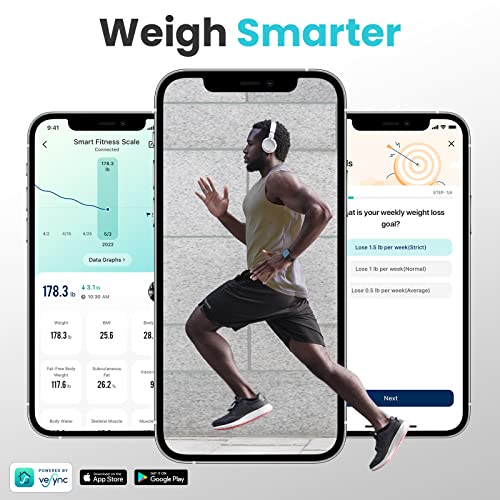 Etekcity Smart WiFi Body Fat Scale, FSA HSA Approved Accurate Dark Blue