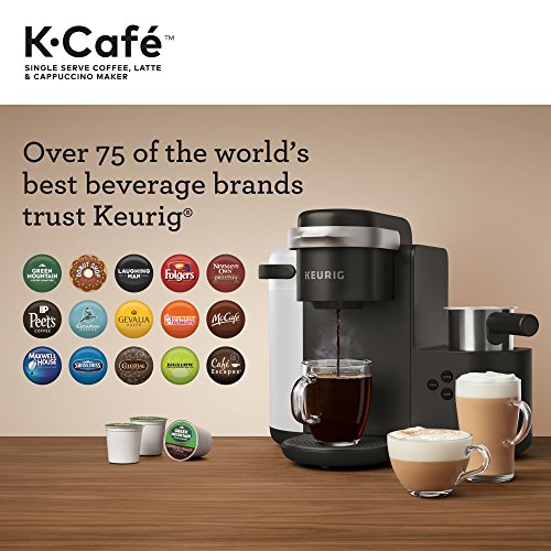 Keurig K-Cafe Single-Serve K-Cup Coffee Maker, 1 Count (Pack of 1), Charcoal