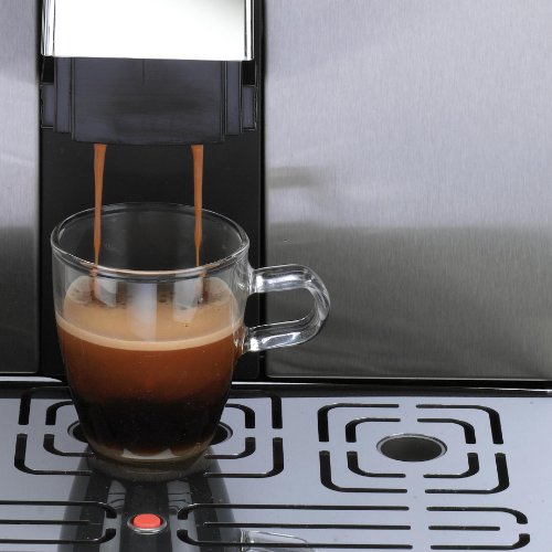Gaggia Brera Super Automatic Espresso Machine in Black. Pannarello Wand Black
