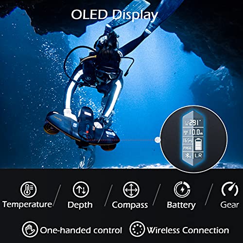 WINDEK Navbow Plus Smart Underwater Scooter with Depth Plus-Gray
