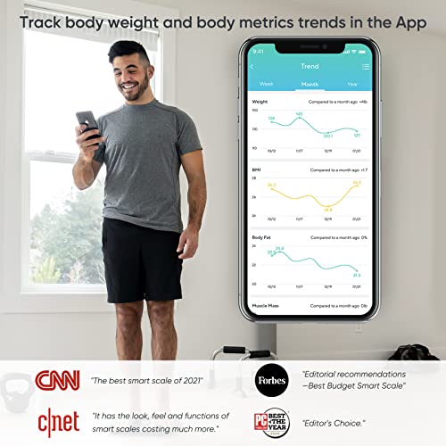 WYZE Smart Scale for Body Weight, Wireless Digital 1 Count (Pack of 1), Black