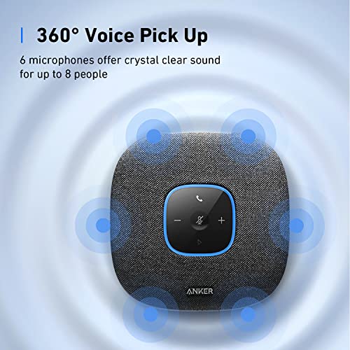 Anker PowerConf S3 Bluetooth Speakerphone with 6 Mics, one size, Black