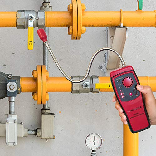 PANGAEA Gas Detector Portable Natural Tester Detector, Combustible Red