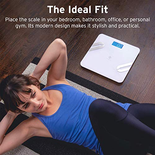 Etekcity Scale for Body Weight, Smart 11.8x11.8 Inch (Pack of 1), White