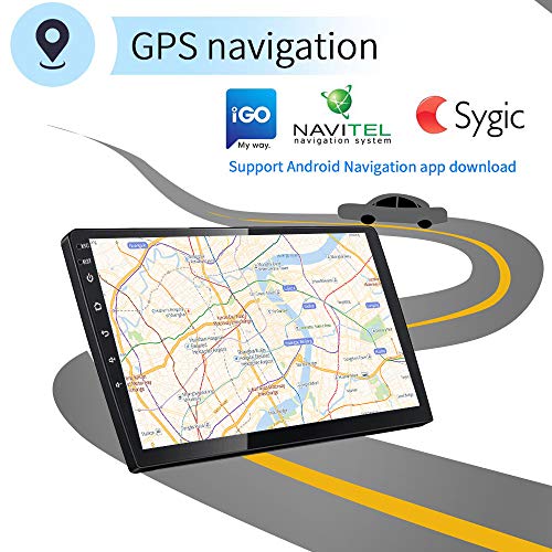 [2G+16G] Hikity 10.1 Inch Android Car Stereo Double Din Touch Screen 2G+16G