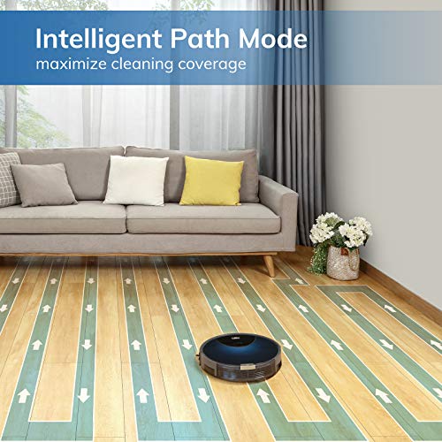 ILIFE V80 Max Mopping Robot Vacuum and Mop Combo - 2000Pa Suction Blue/Black
