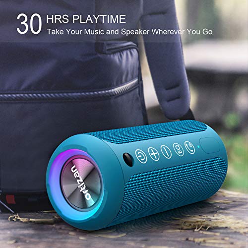 Ortizan Portable Bluetooth Speaker, IPX7 Waterproof Wireless Speaker Blue