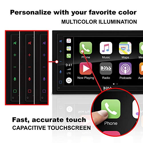 BOSS Audio BVCP9685A Apple Carplay Android Auto Car Multimedia Player -...