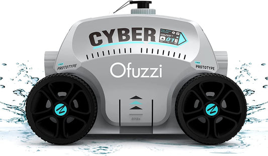 Ofuzzi Cordless Robotic Pool Cleaner, Max.120 Mins Runtime, Gray