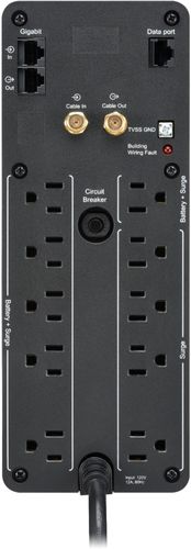 APC - Back-UPS Pro 1500VA 10-Outlet/2-USB Battery Back-Up and Surge...