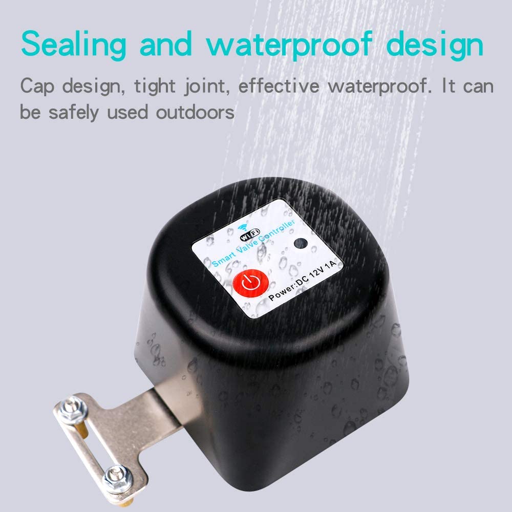 Smart Water Valve Shut Off Timer, WiFi Gas/Water valve normal version