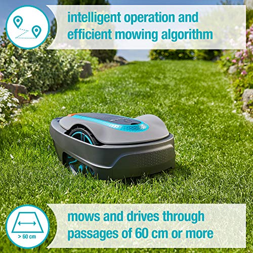 Gardena 15001-41 SILENO City 2700 sq ft Robotic Lawn Mower, Grey Gray