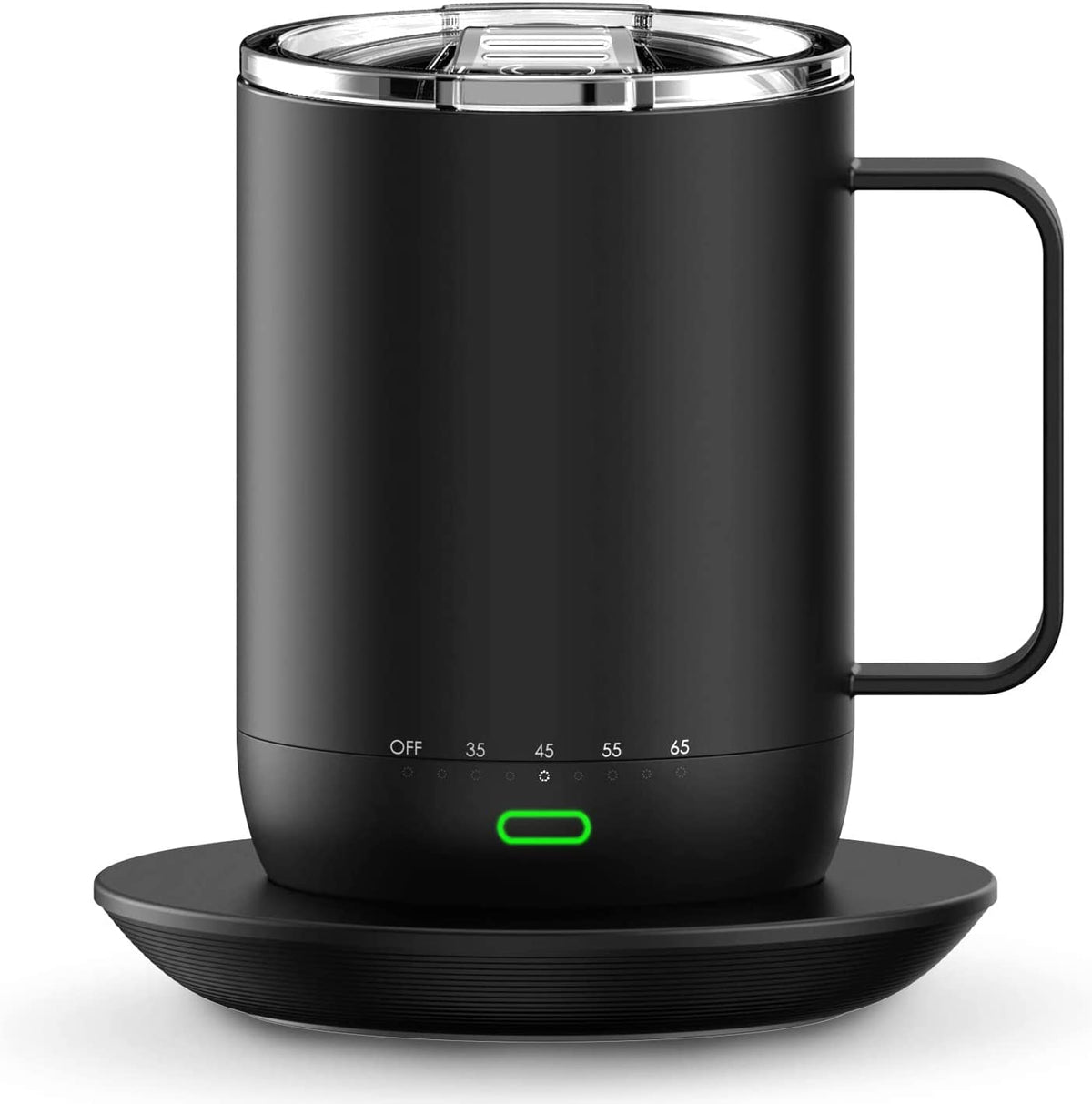 vsitoo S3 Pro Temperature Control Smart Mug with Lid, Coffee Warmer Black