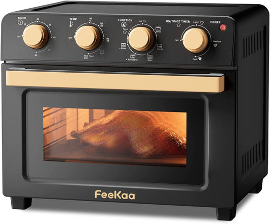 Feekaa Air Fryer Toaster Oven XL 21 QT Large Black
